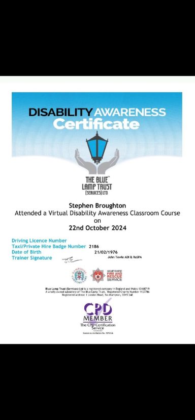 Disability aawareness trained